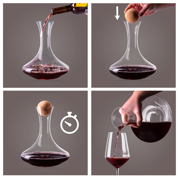 Dekantér na víno Vacu Vin - křišťálové sklo