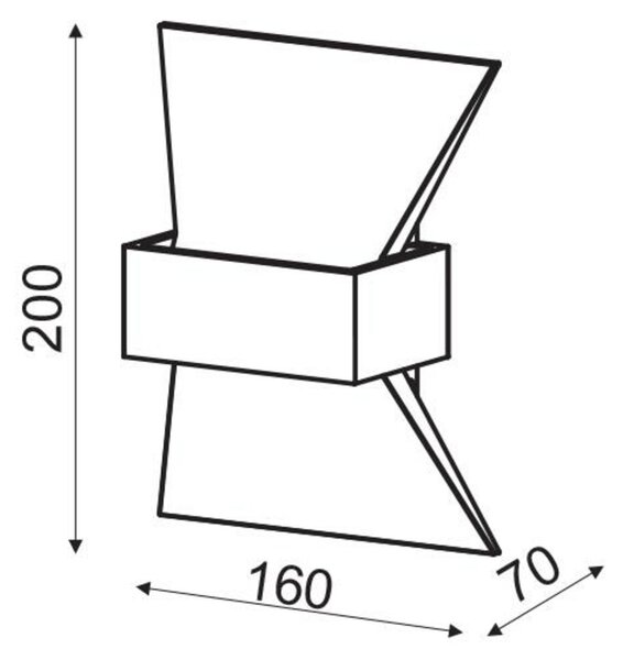 ACA Lighting Wall&Ceiling LED nástěnné svítidlo ZD81166LEDGY