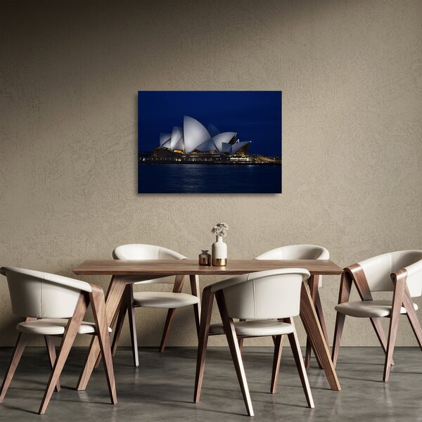 Skleněný obraz nočního Sydney (70x50 cm)