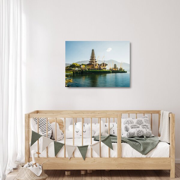 Skleněný obraz Mount Batur (70x50 cm)