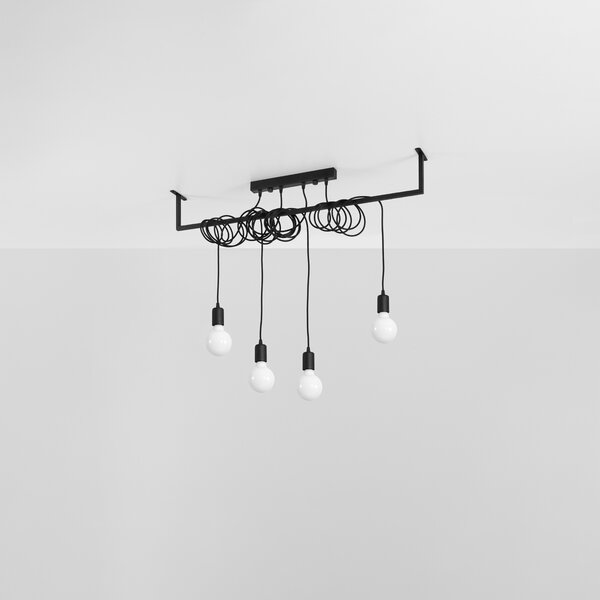 Sollux Lighting Lustr SALAMANCA 4 černý