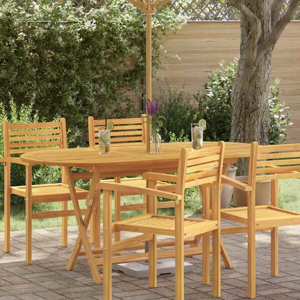 Skládací zahradní stůl 160x85x75 cm masivní eukalyptové dřevo 312454