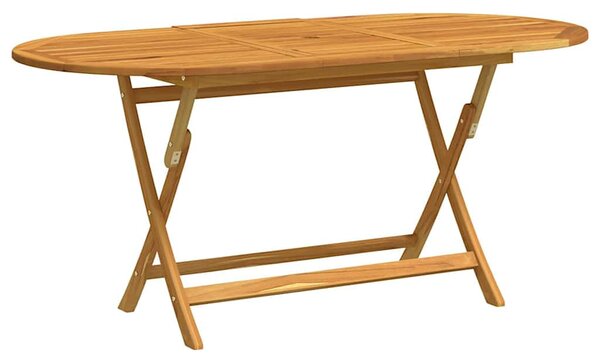Skládací zahradní stůl 160x85x75 cm masivní eukalyptové dřevo 312454