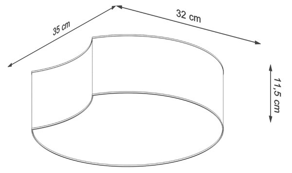 Sollux Lighting Stropní svítidlo CIRCLE 1 bílé