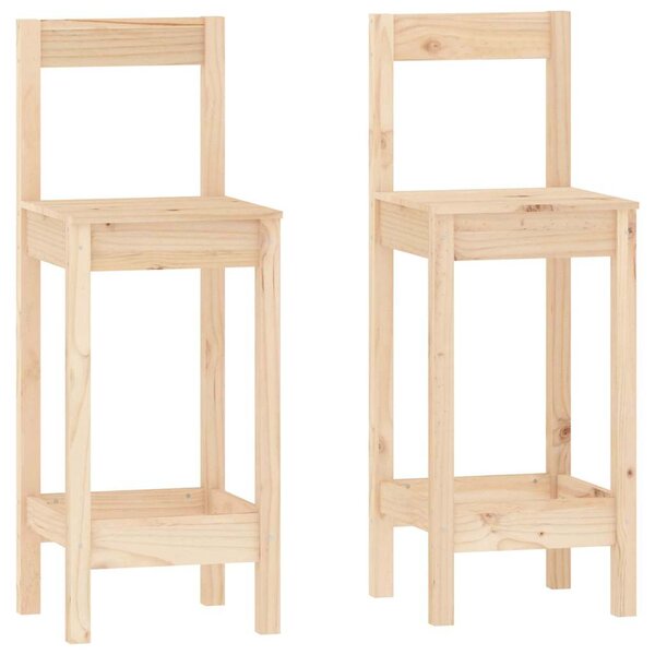 3dílný barový set masivní borové dřevo 3124732