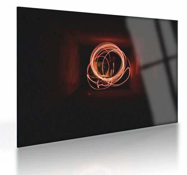 Skleněný obraz - čáry v tunelu (70x50 cm)