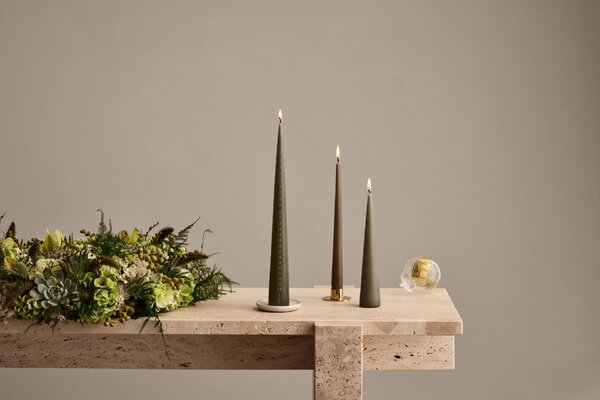 Adventní svíčka Cone 37 cm – 70 Green soil