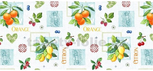Ubrus PVC 3581570, metráž, šířka 140 cm, citrusy, IMPOL TRADE