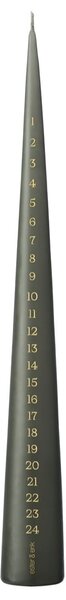 Adventní svíčka Cone 37 cm – 70 Green soil