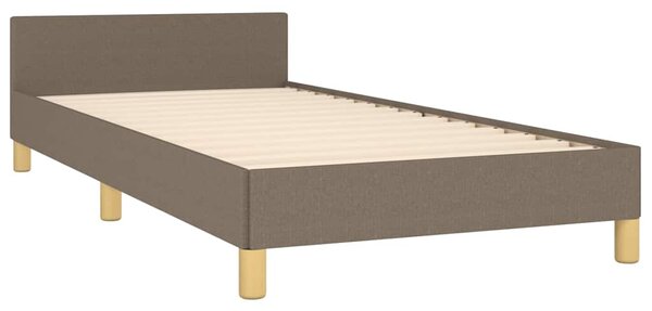 Rám postele bez matrací taupe 90x200 cm textil 3124948