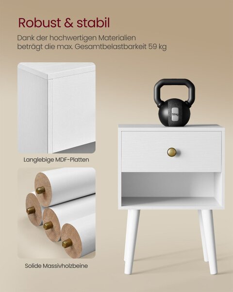 Set dvou nočních stolků LET855W01 (2ks)
