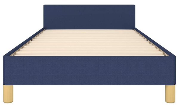 Rám postele bez matrací modrá 100x200 cm textil 3125039