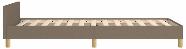 Rám postele bez matrací taupe 90x200 cm textil 3124948