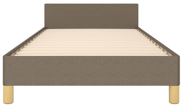 Rám postele bez matrací taupe 90x200 cm textil 3124948