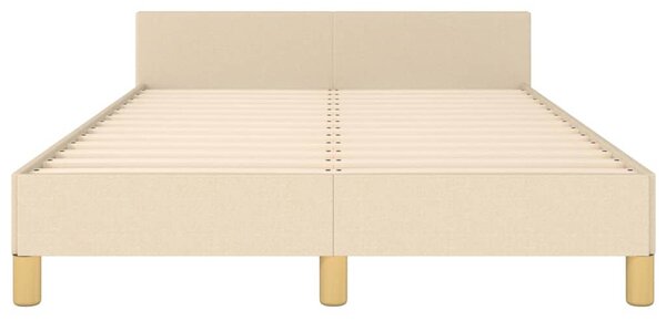 Rám postele bez matrace krémový 120 x 200 cm textil 3125127