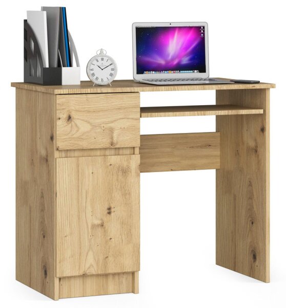 Kancelářský stůl PIKSEL levý dub artisan