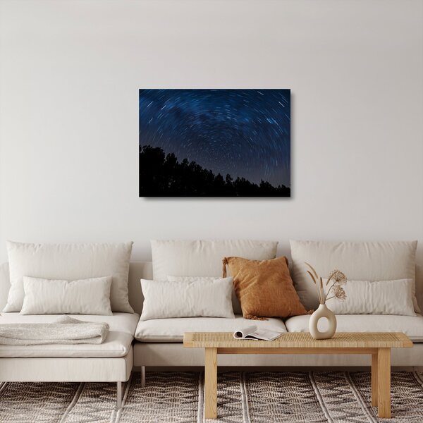 Skleněný obraz noční oblohy (70x50 cm)
