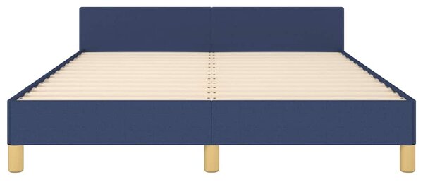 Rám postele bez matrace modrý 140 x 190 cm textil 3124974
