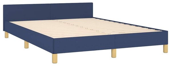 Rám postele bez matrace modrý 140 x 190 cm textil 3124974