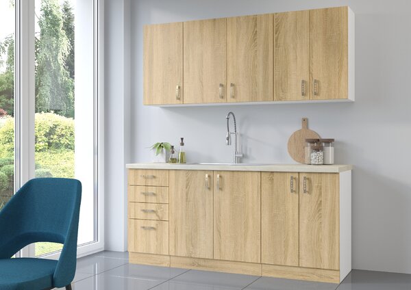 Kuchyňská skříňka SARA 40 DK 210 2F Zvolte barevné provedení: Dub Burgundzki