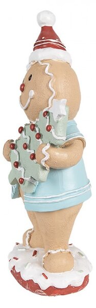 Vánoční perníček se stromečkem Gingerbread Man Pastello - 11*8*25 cm - Clayre & Eef