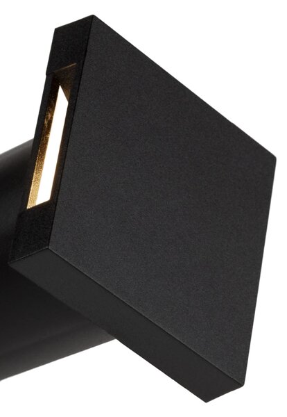 Nova Luce Venkovní LED svítidlo do zdi IKO, 3000K, IP67, 5,5X5,5cm, osvětlení up and down Barva: Černá