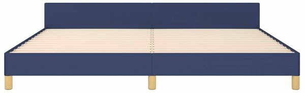 Rám postele bez matrace modrý 200 x 200 cm textil 3125006