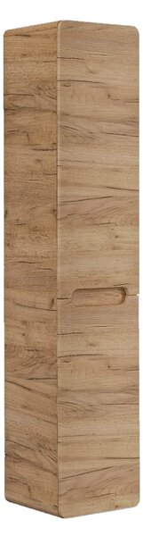 Comad Doplňková koupelnová skříňka vysoká Aruba Craft 35 s košem na prádlo dub craft