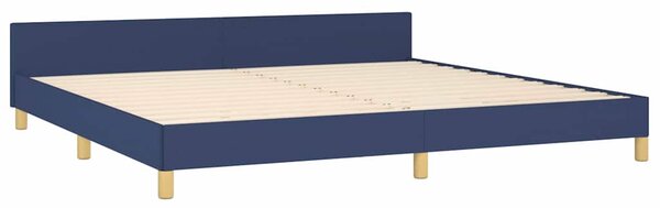Rám postele bez matrace modrý 200 x 200 cm textil 3125006