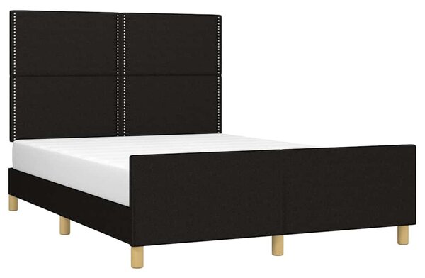 Rám postele bez matrace černý 140 x 190 cm textil 3124970