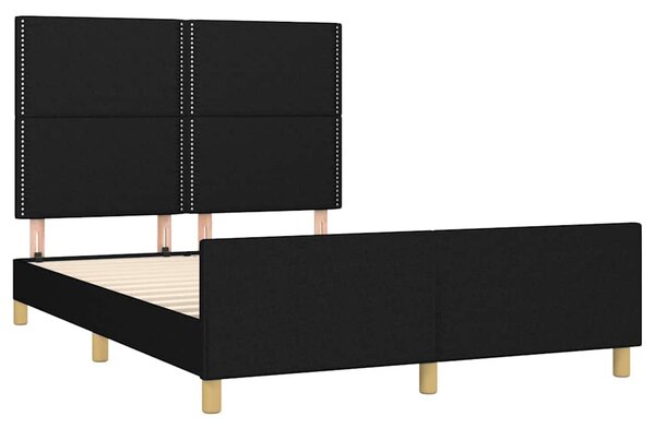 Rám postele bez matrace černý 140 x 190 cm textil 3124970