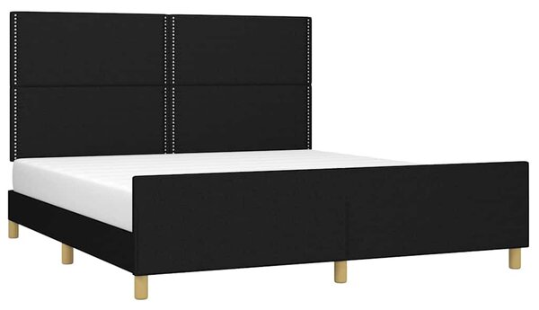Rám postele bez matrace černý 180 x 200 cm textil 3124994