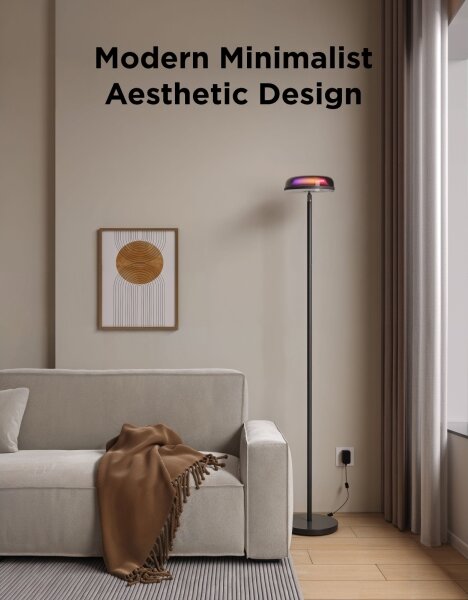 Govee-LED RGBICWW Stmívatelná stojací lampa UPLIGHTER MATTER LED/24W/230V Wi-Fi