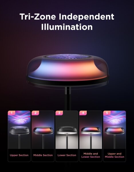 Govee-LED RGBICWW Stmívatelná stojací lampa UPLIGHTER MATTER LED/24W/230V Wi-Fi
