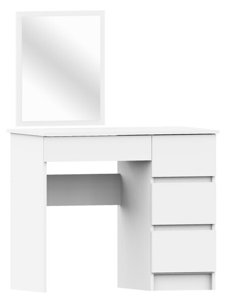 Toaletní stolek se zrcadlem T-6/SL 500x600 pravý, bílý