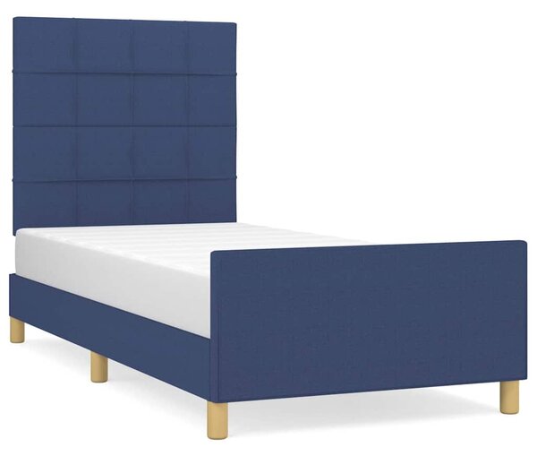 Rám postele bez matrací modrá 100x200 cm textil 3125039