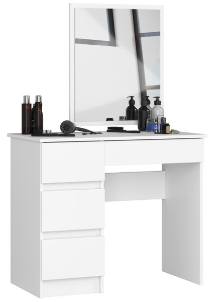 Toaletní stolek se zrcadlem T-6/SL 500x600 levý, bílý