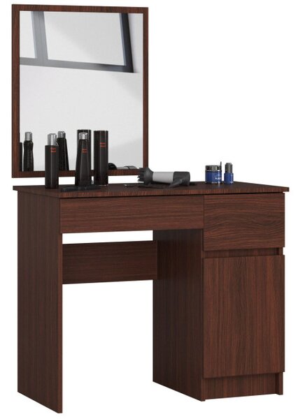 Toaletní stolek se zrcadlem CLP P-2/SL pravý, wenge