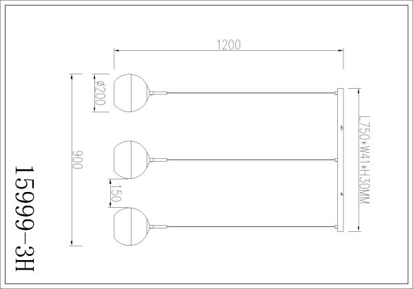 Globo 15999-3H - Lustr na lanku RAGUSA 3xE27/60W/230V