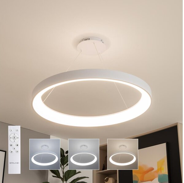 Brilagi - LED Stm. lustr FALCON II LED/108W/230V 3000-6500K pr. 80 cm bílá + DO