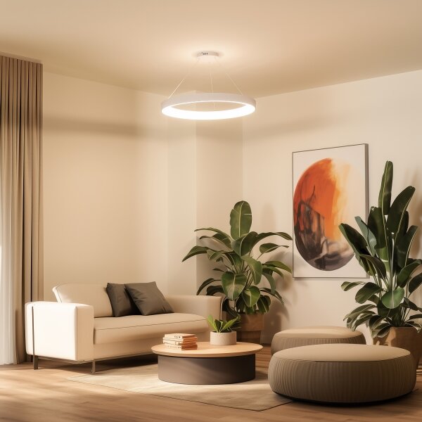 Brilagi - LED Stm. lustr FALCON II LED/108W/230V 3000-6500K pr. 80 cm bílá + DO