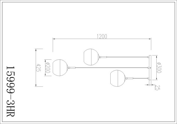 Globo 15999-3HR - Lustr na lanku RAGUSA 3xE27/60W/230V