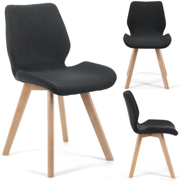 Set čtyř jídelních židlí SJ.0159 černé