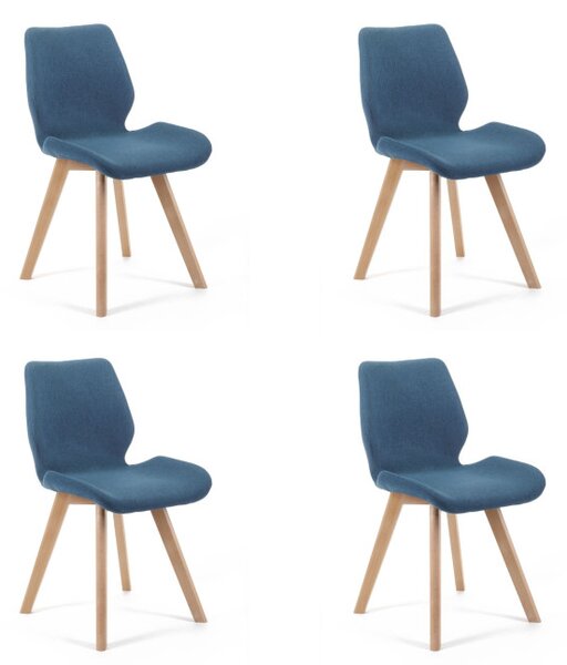 Set čtyř jídelních židlí SJ.0159 granátové