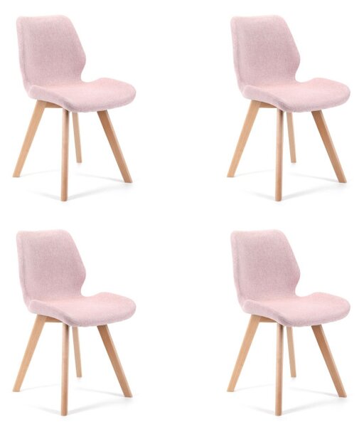 Set čtyř jídelních židlí SJ.0159 růžové