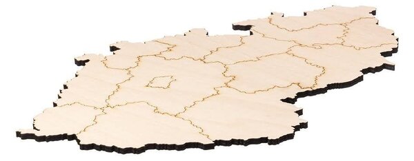 ČistéDřevo Dřevěná mapa České republiky