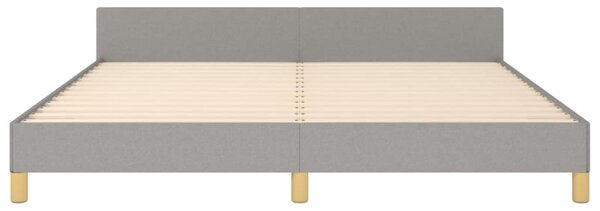 Rám postele bez matrace světle šedý 180 x 200 cm textil 3125154