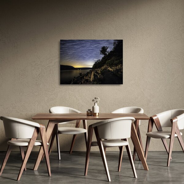 Skleněný obraz - obloha při západu slunce (70x50 cm)