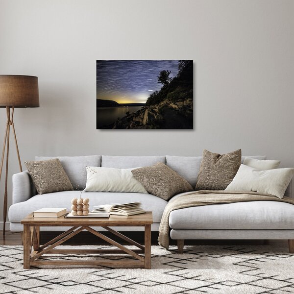 Skleněný obraz - obloha při západu slunce (70x50 cm)