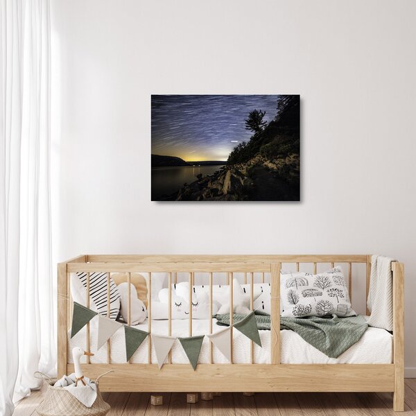 Skleněný obraz - obloha při západu slunce (70x50 cm)